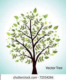 Vector tree background