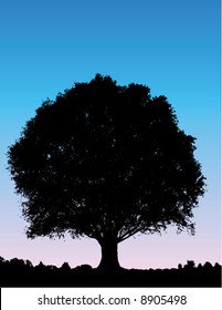 Vector tree background