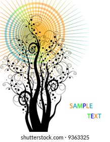vector tree background