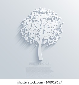 Vector tree background. Eps10