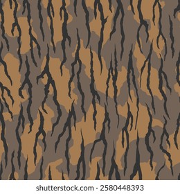 vector tree bark camouflage pattern, army print