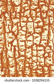 vector;  tree bark texture brown and gold vector pattern