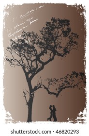 vector tree card