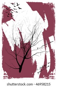 vector tree card
