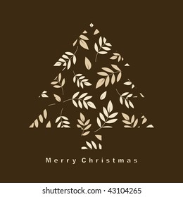 vector tree of christmas background design