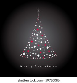 vector tree of christmas background design