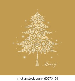 vector tree of christmas background design