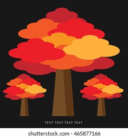vector tree design.