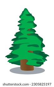 Vector tree effect detail symbol
illustration.