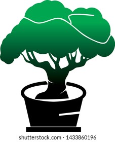 
vector tree in green with attractive style