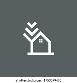 Vector Tree house, logo design icon Modern simple style