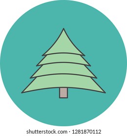 vector tree icon 