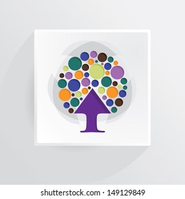 Vector Tree Icon. Idea Concept.