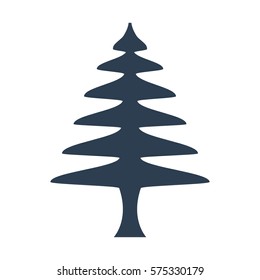 Vector tree Icon on white background. Vector illustration