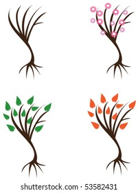 vector tree icons