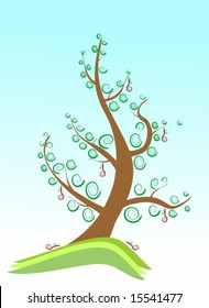 Vector tree illustration