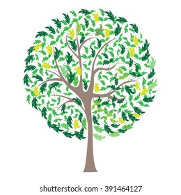 Vector tree illustration