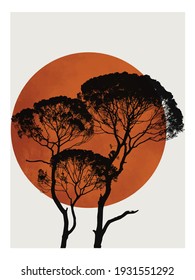 Vector tree illustration for t-shirt prints and other uses.