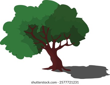 Vector tree illustration. World environment day illustration. Tree illustration for bag, tshirt, poster, placard, online uses.
