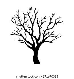 vector tree isolated.