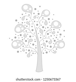 Vector tree; isolated on white