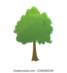 Vector a tree isolated on white background