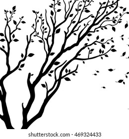 Vector Tree Leaves Stock Vector (Royalty Free) 469324433 | Shutterstock