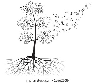 vector tree with musical notes - Powered by Shutterstock - Get 15% off with code: PIKWIZARD15