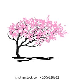 Vector Tree on white background