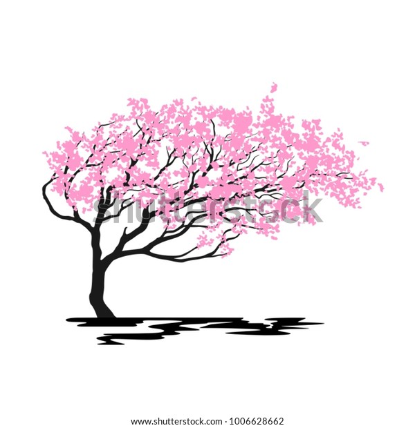 Vector Tree On White Background Stock Vector (Royalty Free) 1006628662