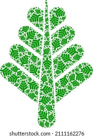 Vector tree plant icon mosaic. Tree plant collage is made from randomized self tree plant items. Recursion collage from tree plant icon.