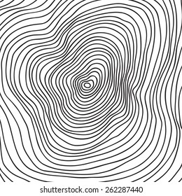 Vector tree rings background, topographic map background concept