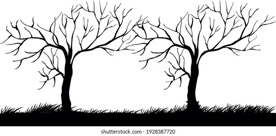 Vector of Tree, Tree Silhouette