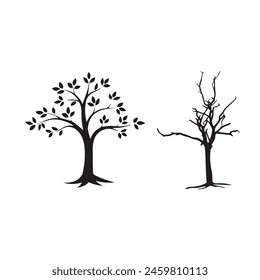Vector tree silhouette vector tree illustration