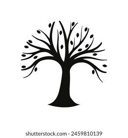 Vector tree silhouette vector tree illustration