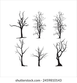 Vector tree silhouette vector tree illustration