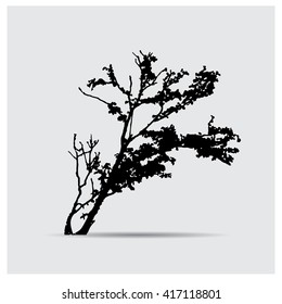 Vector tree silhouettes
