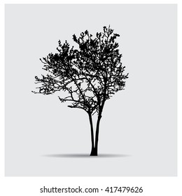 Vector tree silhouettes