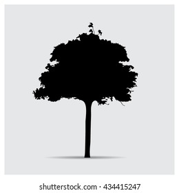 Vector tree silhouettes