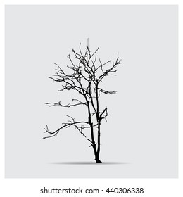 Vector tree silhouettes