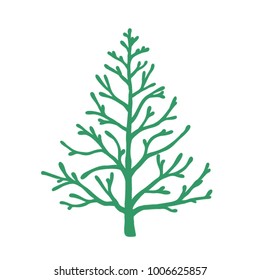 Vector Tree silhouettes. Christmas tree vector