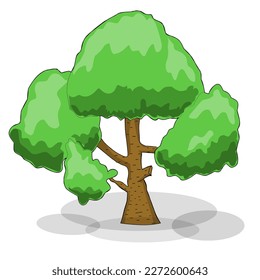 Vector of tree with a simple design hope u like it