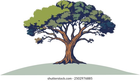 A Vector Tree of Sunshine and Growth