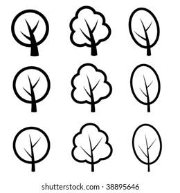vector tree symbols