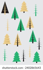 vector tree, tree trunk for background