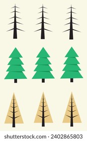 vector tree, tree trunk for background