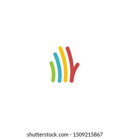 vector tree trunks with several colors. eps 10.