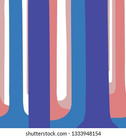 Vector tree trunks. Stylized abstract tree. Vector illustration.