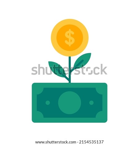 vector tree yielding a dollar investment idea