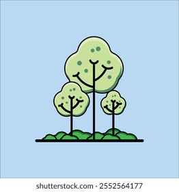 Vector trees icon. Vector illustration design. Eps 10.